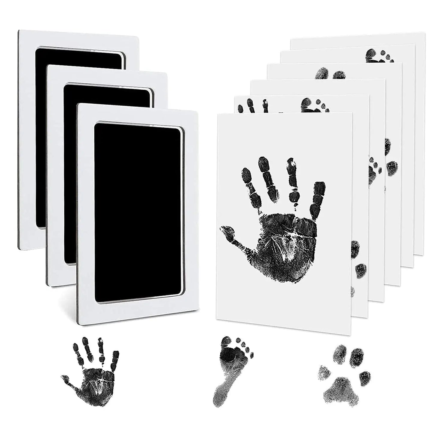 Paw Print Clean Touch Ink Pad, Dog Or Cat Pet Owner Keepsake, DIY Inkless Nose and Pawprint Impression Making Kit